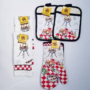 NWT 5-pc Bar-B-Q Kitchen Towel Set